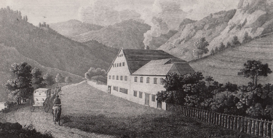 Zeche Hannchen anno 1800 - Der sptere Chrysopras. Gegrndet vom Bergkommisionsrat Georg Friedrich Danz. - Bildautor: Sammlung Dieter Klotz