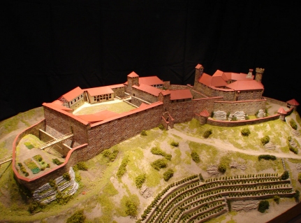 Modell der Burg Greifenstein - Bildautor: Klaus Lincke, 27.02.2008