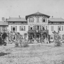 Eine der ltesten Aufnahmen der Villa Emilia aus den 1880er Jahren. - Bildautor:  Stadt Bad Blankenburg