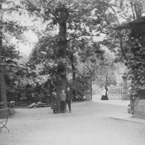 Gegenblick zur Einfahrt Schwarzburger Strae. - Bildautor: Albert Schmiedeknecht, 1898  Stadt Bad Blankenburg