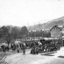 Lieferung eines Kessels fr ein neues Maschinen- und Kesselhaus der Vollrathfabrik im Jahr 1898 - Bildautor: Paul Toennies  Stadt Bad Blankenburg
