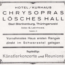 Reklame 1924 im Bade-Anzeiger - Bildautor: Sammlung Dieter Klotz