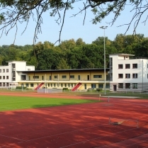 Tribnengebude der Landessportschule - Bildautor: Matthias Pihan, 28.08.2018