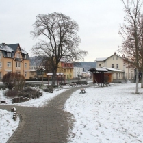 Am Bahnhofsvorplatz - Bildautor: Matthias Pihan, 17.01.2021