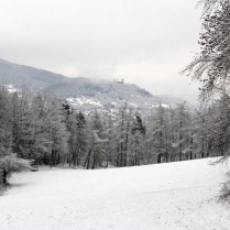 Blick vom Geschoss zum Greifenstein - Bildautor: Matthias Pihan, 03.01.2021