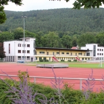 Tribnengebude der Landessportschule - Bildautor: Matthias Pihan, 24.08.2021