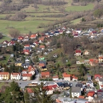 Blick vom Beulwitzfelsen zum Anger und zum Lbichen - Bildautor: Matthias Pihan, 17.03.2023