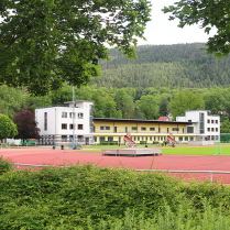 Tribnengebude der Landessportschule - Bildautor: Matthias Pihan, 27.05.2024