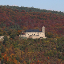 Burg Greifenstein - Blick von der Klingenaussicht - Bildautor: Matthias Pihan, 15.10.2024