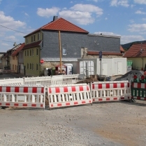 09.08.2022: Kreuzungsbereich Obere Marktstrae / Obere Mauergasse (Plattensteig) - Bildautor: Matthias Pihan