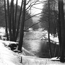 Die Schwarza - Blick stromaufwrts zur Chrysoprasbrcke - Bildautor: Paul Toennies  Stadt Bad Blankenburg