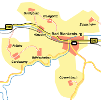 Lage der Ortsteile