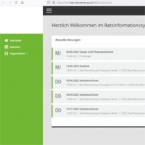 Ratsinformationssystem - Termine und Sitzungen