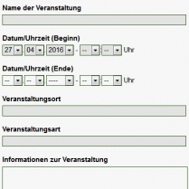 Veranstaltung melden