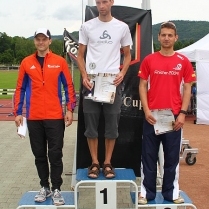 Siegerehrung der mnnlichen Gewinner des 10-km-Laufs - Bildautor: Matthias Pihan