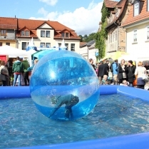 Wasserspa mit den Water Walking Balls - Bildautor: Matthias Pihan