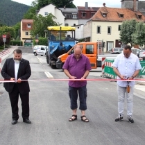 Freigabe der neugebauten Rinnebrcke Unterm Berg