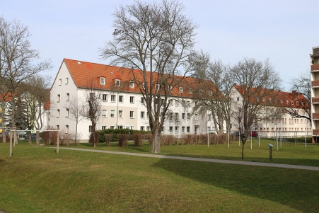 Im Wohngebiet Siedlung