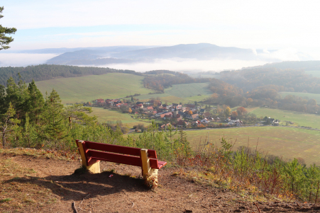 Blick von der Liske auf Zeigerheim